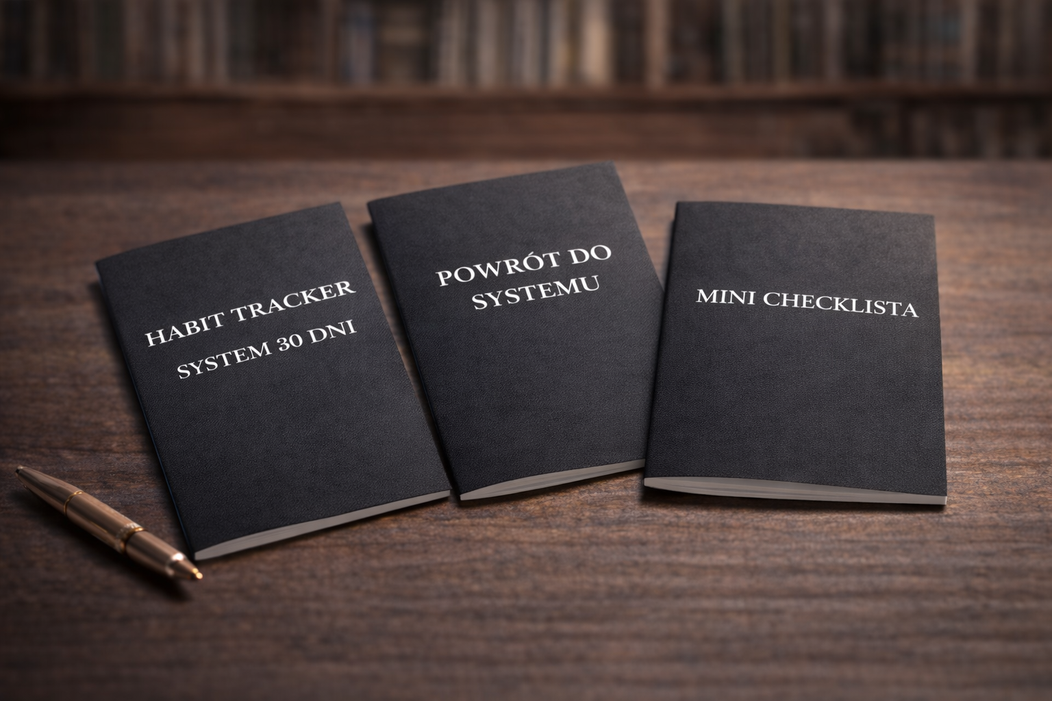 Pakiet startowy System 30 dni: e-book (PDF i EPUB) oraz 3 bonusy PDF – tracker, karta powrotu i checklista.”